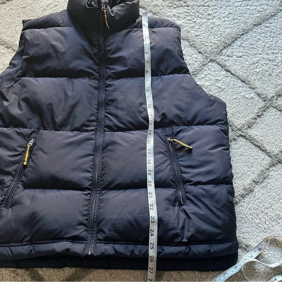 J Crew puffer vest navy blue down fill feather size XL - Picture 4 of 7